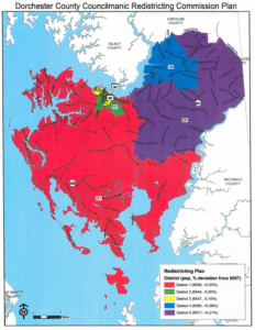 Colorful Dorchester County MD Districts