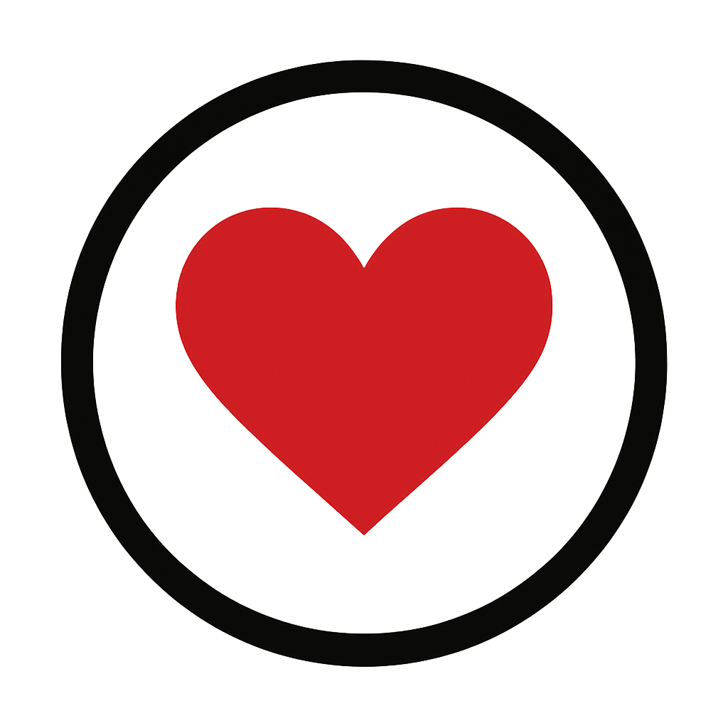 Heart inside circle